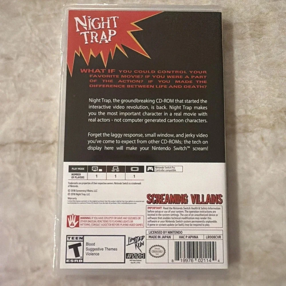 Limited Run Games night trap